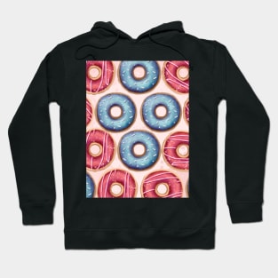 Donuts. Donuts pattern. color drawing of donuts. cartoon style Hoodie